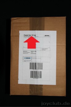 Das "etwas" überdimensionierte JOYclub Testpaket.