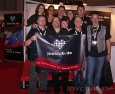 Das JOYclub-Team vor Ort.